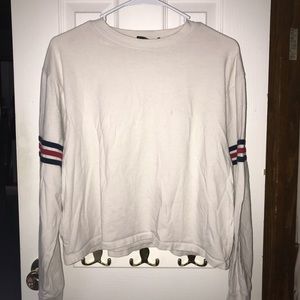 brandy melville long sleeve tee striped arms